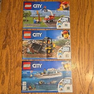 LEGO City Construction and Rescue INSTRUCTION BOOKS Bundle LOT H
